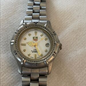 Tag Heuer Silver and Gold Watch